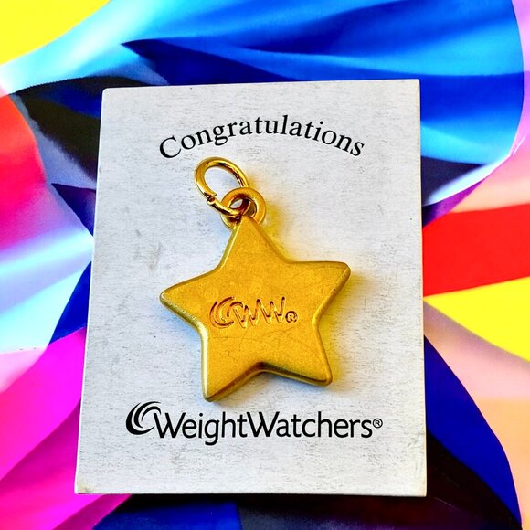 Weight Watchers Gold Star Charm Pendant Jewelry WW Collectible New - Picture 1 of 5